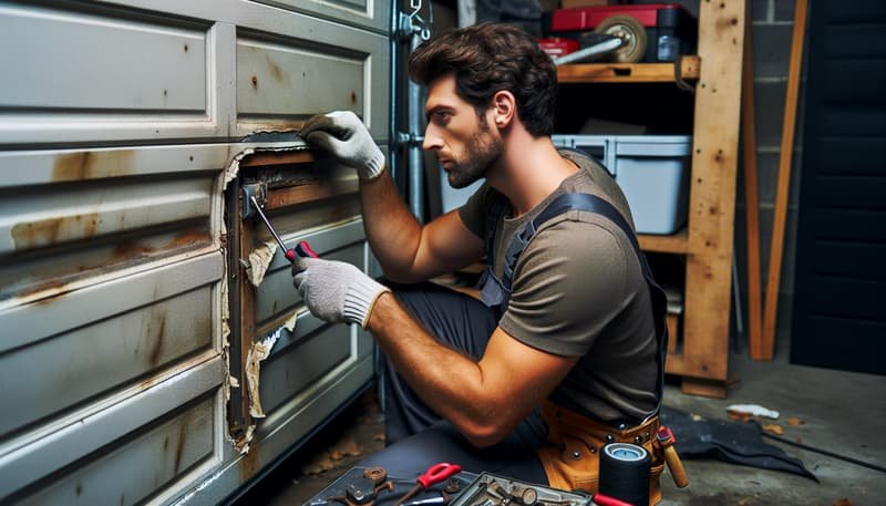 Garage Door Panel Replacement in Boston