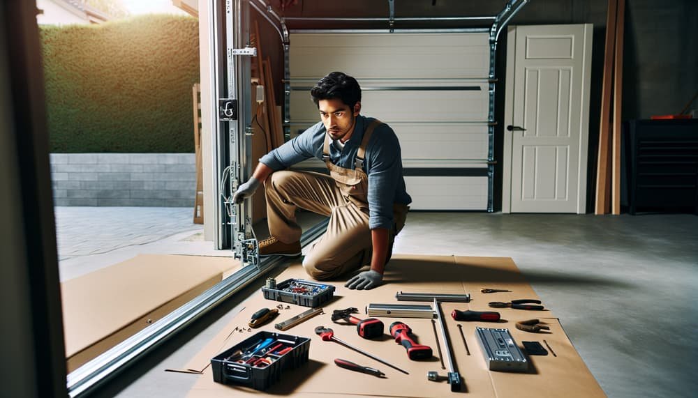 Garage door work in Hingham Center